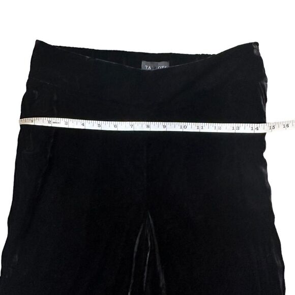 Talbots Black Velvet Slip On Straight Leg Pants Size 2 NWT - Picture 8 of 14